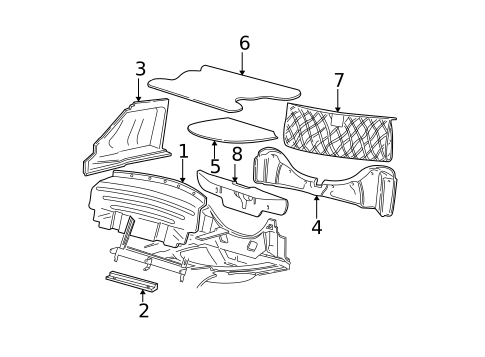 Interior Trim - Rear Body for 2003 Ford Mustang #0