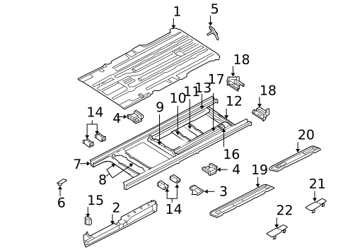 Floor & Rails for 2006 Dodge Grand Caravan #0