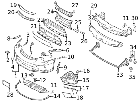 Bumper & Components - Front for 2018 Porsche 911 #0