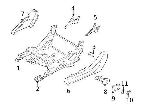 Tracks & Components for 2003 Mitsubishi Galant #1