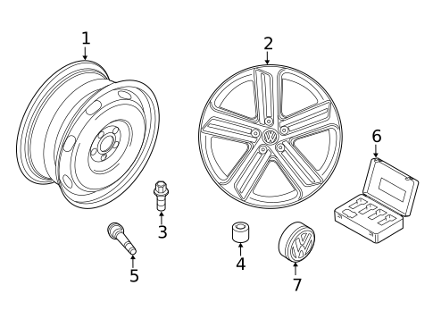 Wheels for 2019 Volkswagen Golf R #2