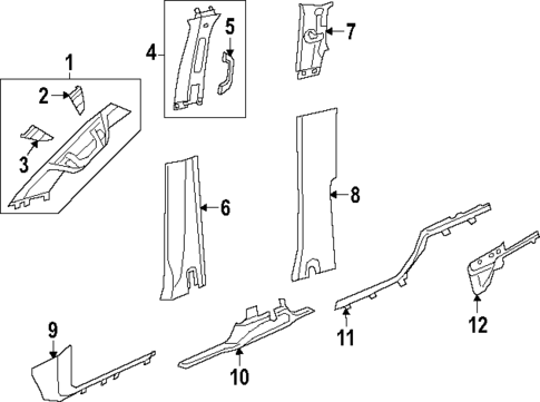 Interior Trim - Cab for 2025 Ram 1500 #3