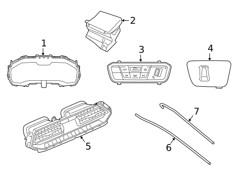 Controls for 2021 BMW X7 #0