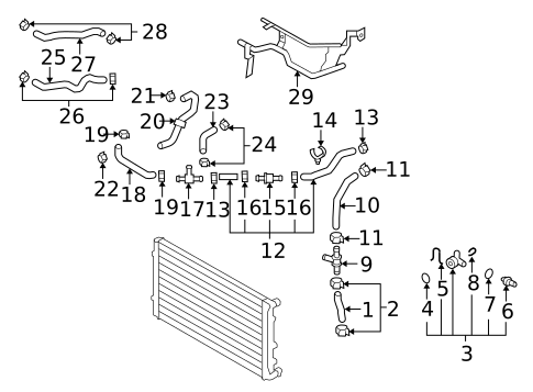 Hoses & Lines for 2025 Volkswagen Atlas #19