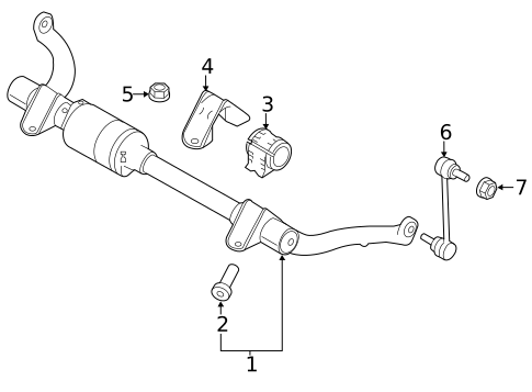 Stabilizer Bar & Components for 2017 Land Rover Range Rover Sport #1