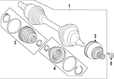 Drive Axles for 2024 Mercedes-Benz EQS 580 SUV #0