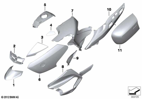 Painted Parts for 2012 BMW-Motorrad R 1200 RT #3
