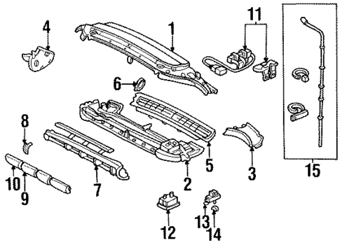 Evaporator Components for 1997 Honda Odyssey #0