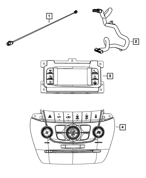 Radio, Antenna, Speakers, DVD, and Video systems for 2013 Dodge Charger #3
