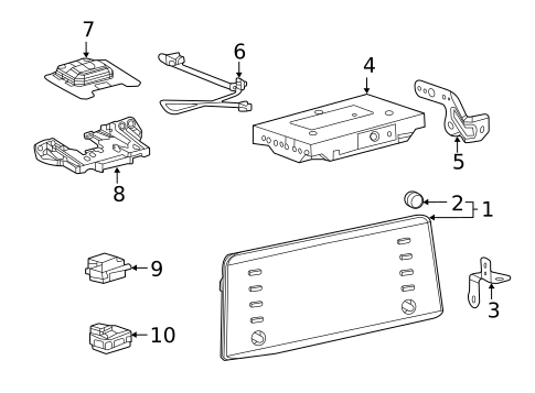 Antenna & Radio for 2025 Toyota Sienna #3