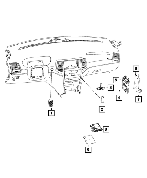 Keys, Modules and Engine Controllers for 2015 Jeep Grand Cherokee #3