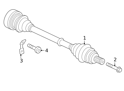 Drive Axles for 2021 Audi A7 Sportback #1