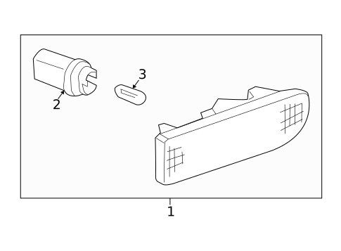 Side Marker Lamps for 2007 Kia Amanti #1