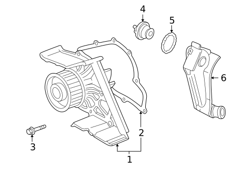 Water Pump for 2001 Audi A4 Quattro #0