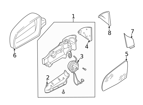 Outside Mirrors for 2004 Audi A4 Quattro #0