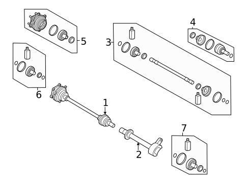 Drive Axles for 2023 Kia EV6 #0