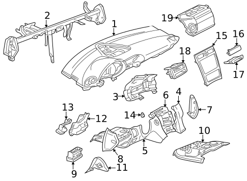 Instrument Panel for 2003 Mercedes-Benz C32 AMG #1