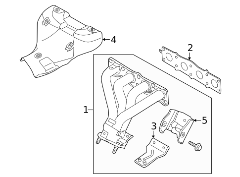 Exhaust Manifold for 2013 Hyundai Tucson #0
