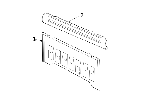 Back Panel for 1997 Chevrolet C1500 #1