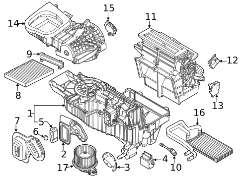 Evaporator Components for 2012 Ford Explorer #1