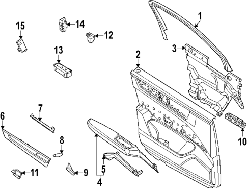 Interior Trim - Front Door for 2024 Porsche Cayenne #0