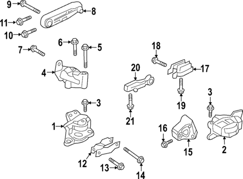 Engine & Trans Mounting for 2025 Volvo XC60 #0