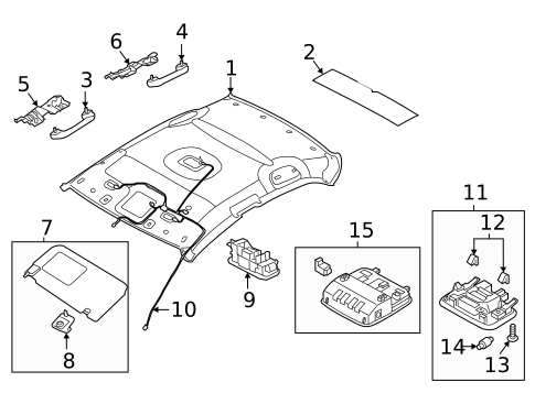 Interior Trim - Roof for 2023 Hyundai Elantra #1