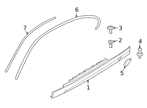 Exterior Trim - Pillars for 2011 BMW 128i #2