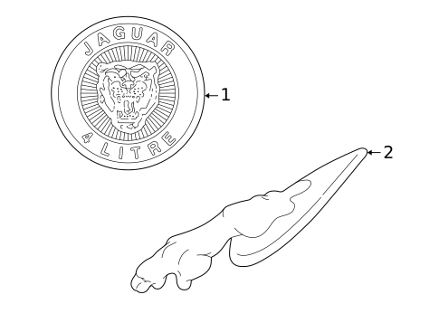 Exterior Trim - Hood for 2005 Jaguar S-Type #0