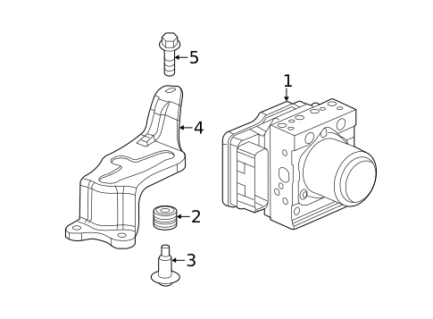 ABS Components for 2012 Honda Civic #1