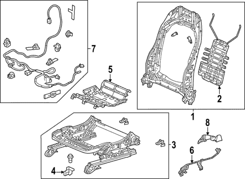 Air Bag Components for 2022 Honda Civic #4