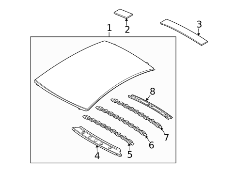 Roof & Components for 2008 INFINITI G35 #0
