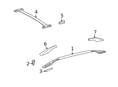 Roof Rack for 2012 Lexus RX350 #1
