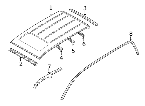 Roof & Components for 2010 Mazda Tribute #0