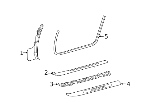 Interior Trim - Pillars for 2021 Mercedes-Benz AMG GT C #1
