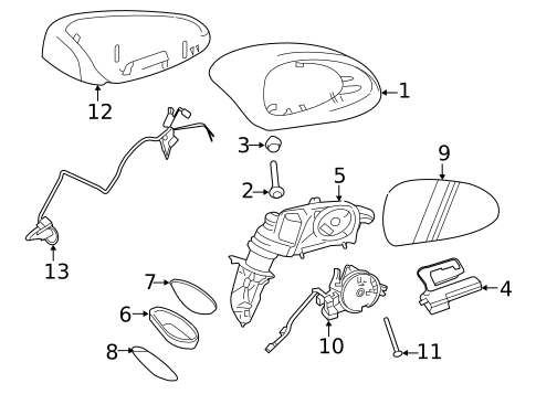 Outside Mirrors for 2019 Porsche 911 #0