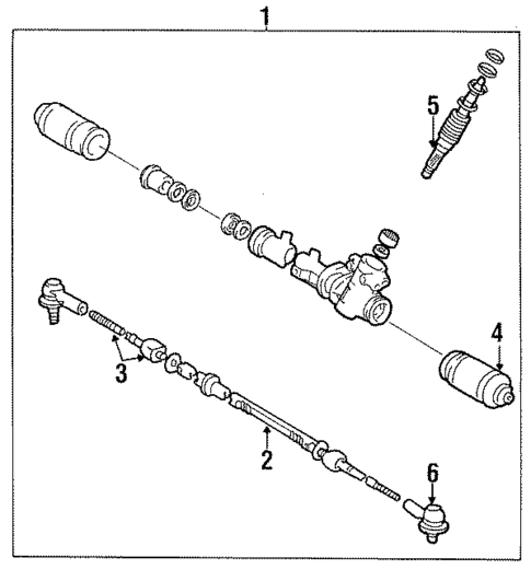 Steering Gear & Linkage for 1987 Toyota Corolla #2
