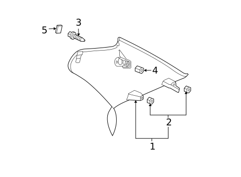 Interior Trim - Quarter Panels for 2007 Saab 9-3 #1