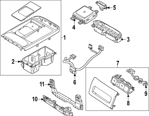 Console for 2025 Hyundai Tucson #1