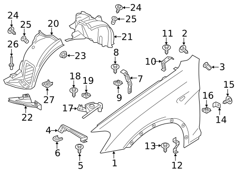 Fender & Components for 2018 BMW X4 #0