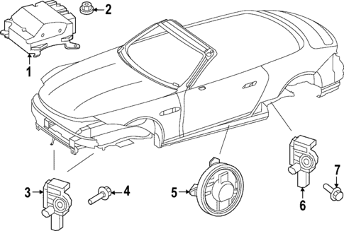 Air Bag Components for 2025 Mercedes-Benz SL63 AMG S E Performance #1
