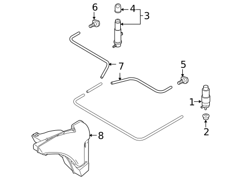 Headlamp Washers/Wipers for 2008 Porsche Boxster #0
