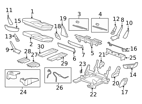 Second Row Seats for 2013 Buick Enclave #2