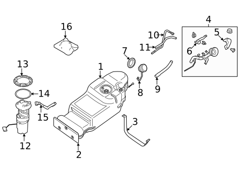 Fuel System Components for 2024 Nissan Frontier #1