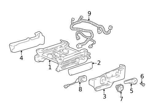 Tracks & Components for 2004 Buick Rendezvous #0