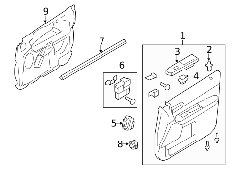 Front Door for 2010 Mercury Mariner #1