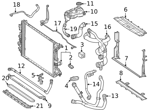 Radiator & Components for 2020 Mercedes-Benz CLA45 AMG #0