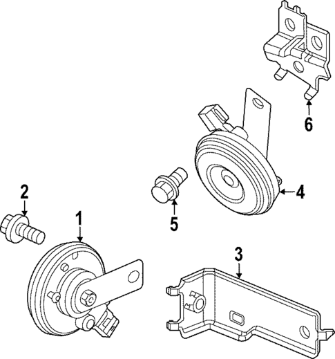 Horn for 2024 Honda Civic #0