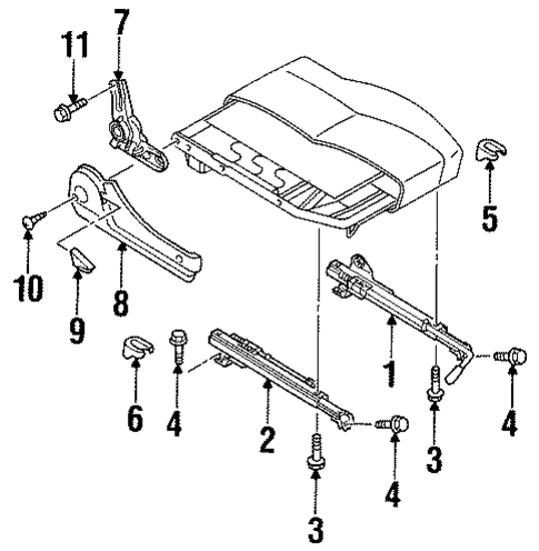Tracks & Components for 2004 Isuzu Axiom #1