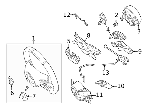 Steering Wheel & Trim for 2022 Mercedes-Benz GLB35 AMG #3